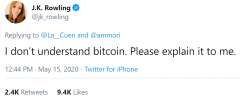 JK Rowling Bitcoin使命：Elon Musk参加社区来解说哈利_imtoken最新下载
