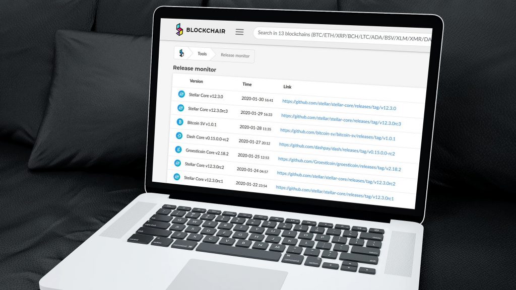 Blockchair Launches Release Monitor so You Will Never Miss Another Hard Fork or Core Client Update